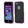 Apple iPhone 5/5s - MOLS Silicone Case with Antishock Screen Protector Black MOLSPIPH5B